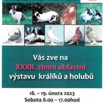 XXXII. zimní oblastní výstava králíků a holubů v Hostovlicích - ČSCH Hostovlice 1