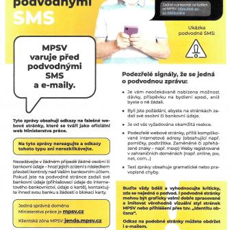 MPSV - Varování přes podvodnými SMS  1